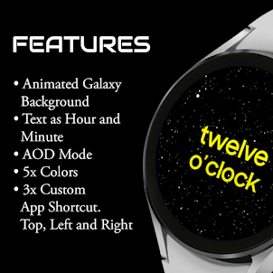 Galaxy Text Time: Watch Face