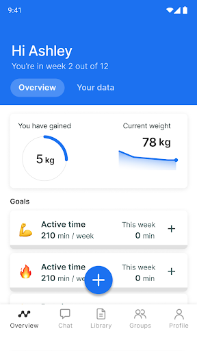 Android application Coach James Club screenshort
