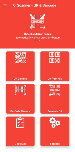 Android application QRScanner screenshort