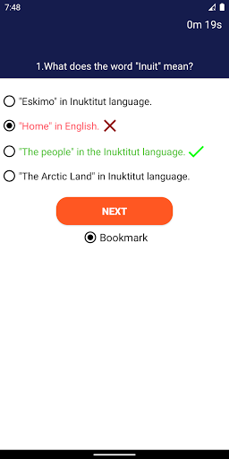 Canadian Citizenship Test 2024 Screen 2