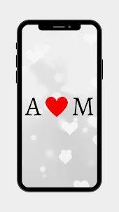 M + A Letters Love Wallpapers