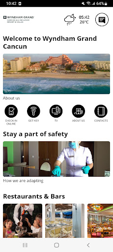 Android application Wyndham Grand Cancun screenshort