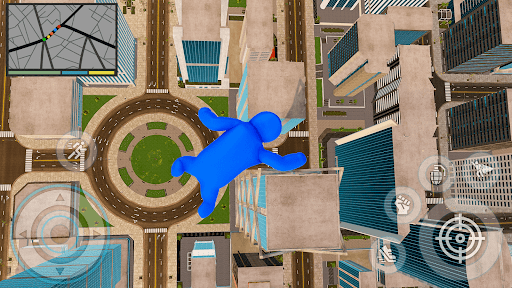 Flying Blue Monster Rainbow 3D Screen 2