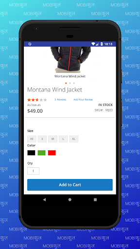 Screenshot of Magento 2 Hybrid Mobile App