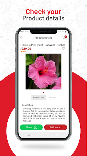 Flower Online Shop - Demo App Screen 3