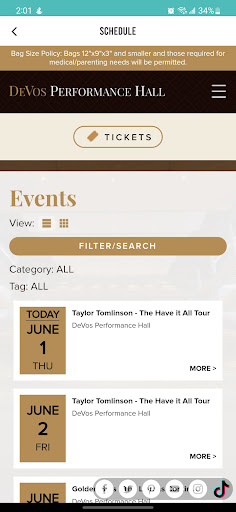 DeVos Performance Hall Screen 2