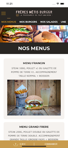 Freres Metis Burger Screen 2