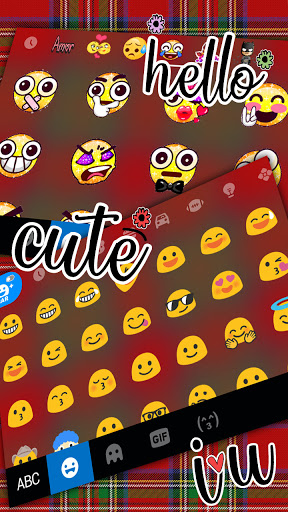 Tartan Keyboard Background Screen 3