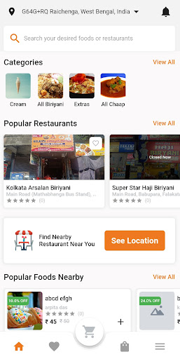 Android application FoodMaar: Mobile Restaurant screenshort