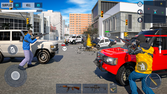 تحميل لعبة Gangster Shooting Police Game مهكرة وكاملة 2023 4