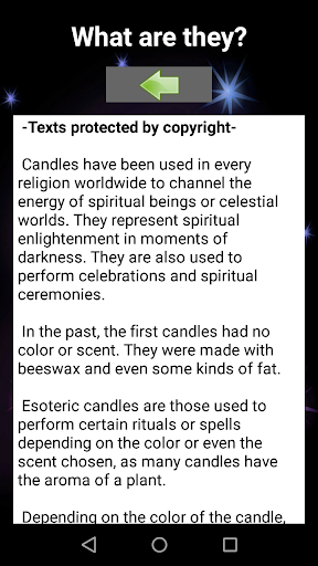 Esoteric Candles Screen 2
