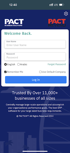 Android application INDIA PACT ERP screenshort