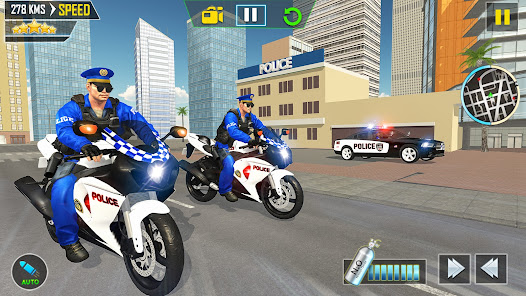 US Police Motorbike Chase Game  screenshots 10