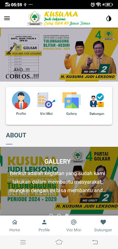 Android application Kusuma Judi Leksono screenshort