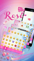 screenshot of Rose Keyboard Theme