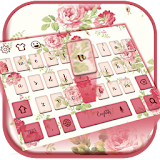 Red wine flowers keyboard icon