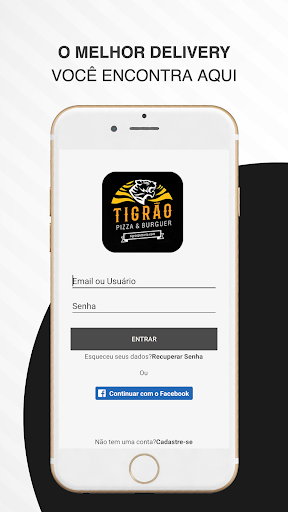 Android application Tigrão Pizzaria screenshort