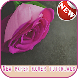 New paper flower tutorials icon
