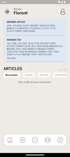 Android application Aéroclub de la Creuse screenshort