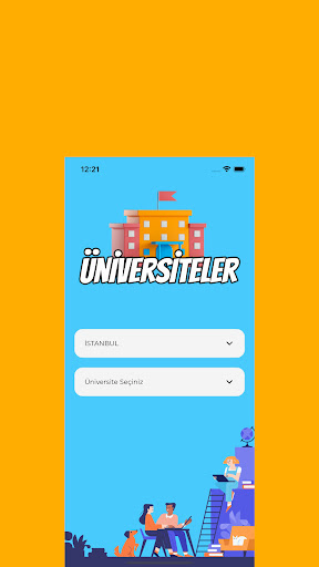 Android application Üniversiteler screenshort