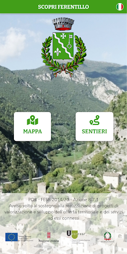 Android application Scopri Ferentillo screenshort