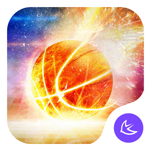Flaming blood basketball APUS  5.0 Icon