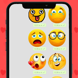 🙃 3D Emojis Stickers for was WAStickerApps 🙃