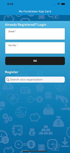 My Fundraiser App Screen 2