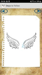 How to draw beautiful wings