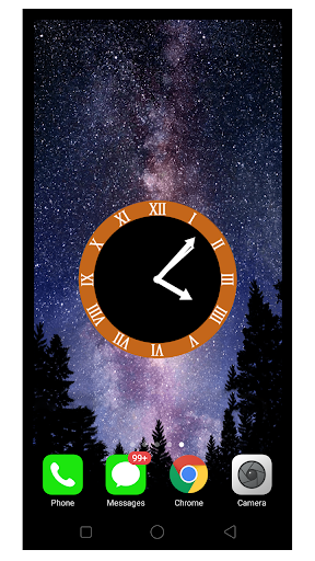 Night smart watch Galaxy wallpaper clock