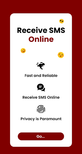Android application Receive SMS Online - OTP screenshort