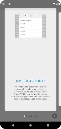 Android application Escove screenshort