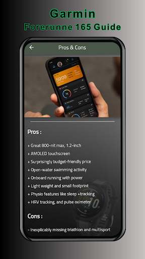 Garmin Forerunner 165 Guide