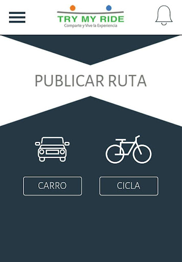 Android application Try My Ride screenshort