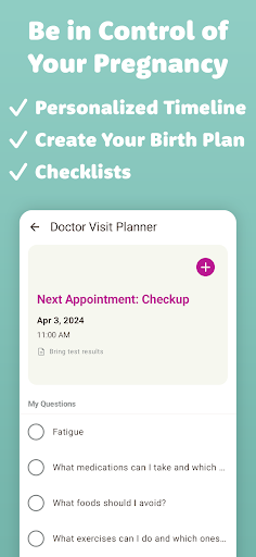 Screenshot of Pregnancy Tracker by Sprout