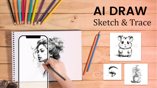 Android application AI Drawing : Sketch & Trace screenshort