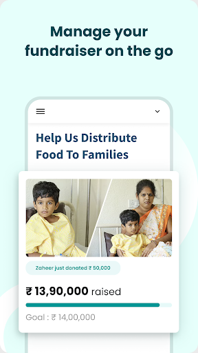 Android application Ketto for Fundraiser screenshort