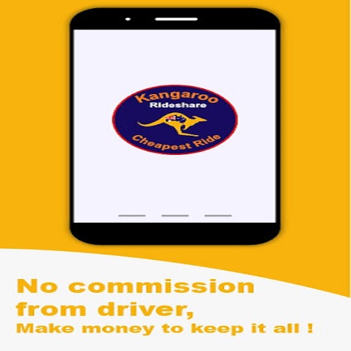 Android application Kangaroo rideshare user screenshort