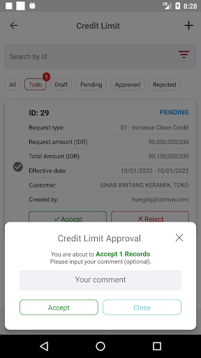 EcreditApp Screen 2