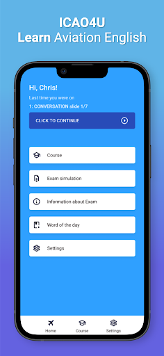 Android application ICAO4U prepare for ICAO Exam screenshort