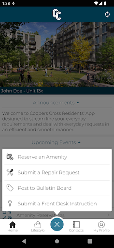 Coopers Cross Residents App Screen 3