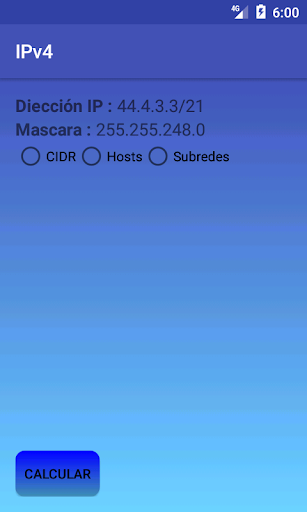 Calculadora IPv4 Screen 2