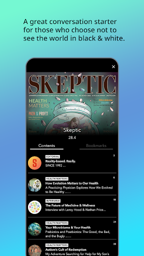 Screenshot of Skeptic Magazine