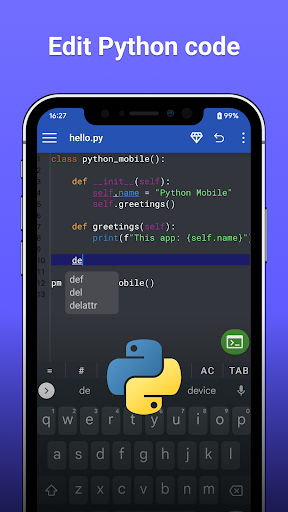 Android application Python Mobile IDE - Pro screenshort