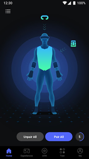 Android application bHaptics Player screenshort