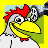 Super Chicken On A Hoverboard icon