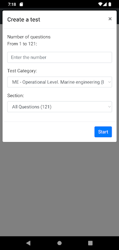 Android application Marine engineering Operational screenshort