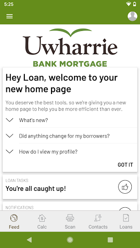 Android application Uwharrie e-zMortgage screenshort