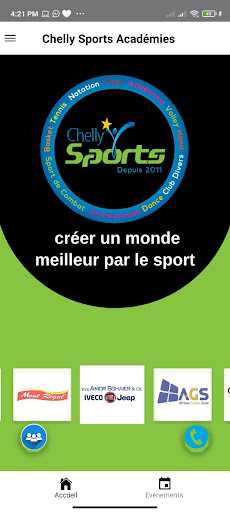 Android application Chelly Sports Académies screenshort