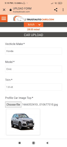 TRUSTAUTO CARS Screen 3